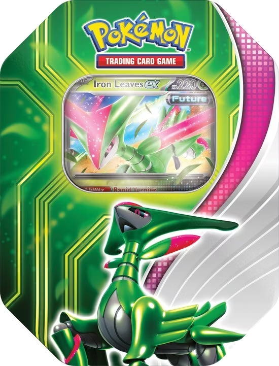 Pokemon Paradox Clash tin Iron Leaves