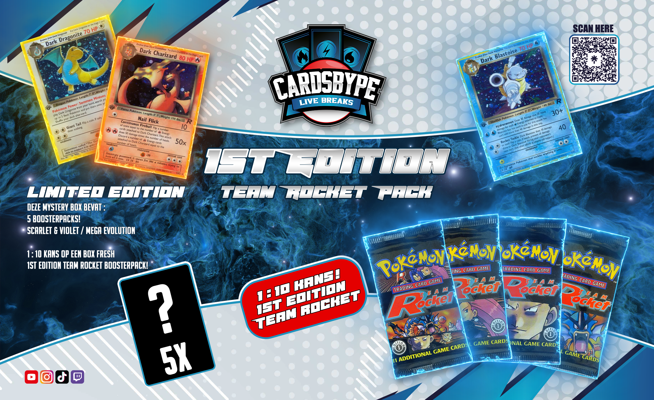 1st Edition Team Rocket Mystery Box (Limited Edition)